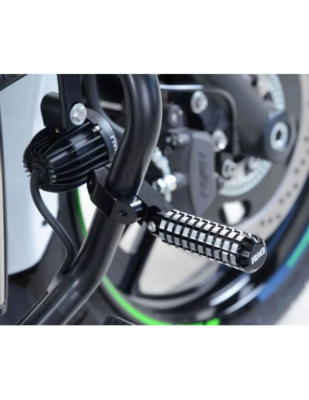 Repose-pieds universels R&G fixation sur barres ø25,4/ø22mm