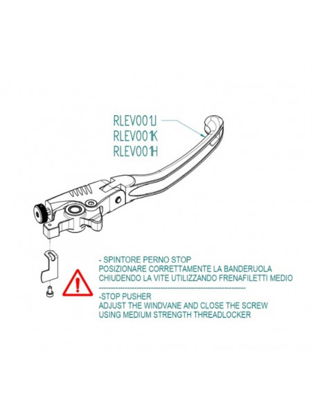 Kit leviers repliables/réglables LIGHTECH magnésium/aluminium