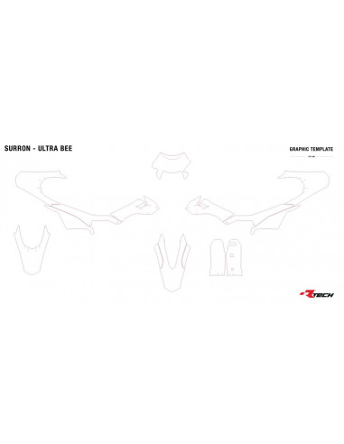 Kit plastique RACETECH - Replica 6 pièces