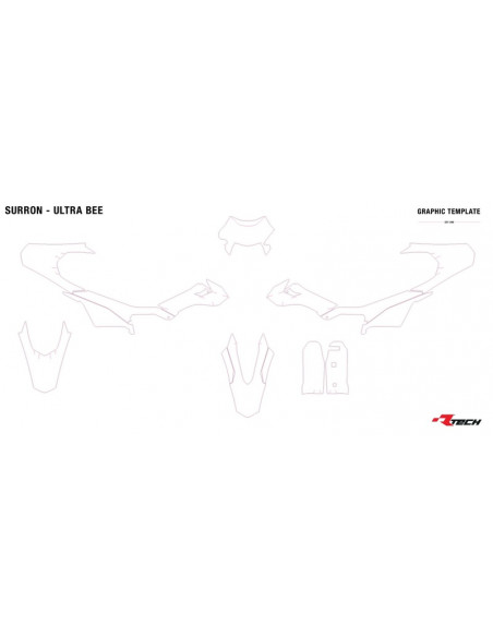 Kit plastique RACETECH - couleur origine 6 pièces