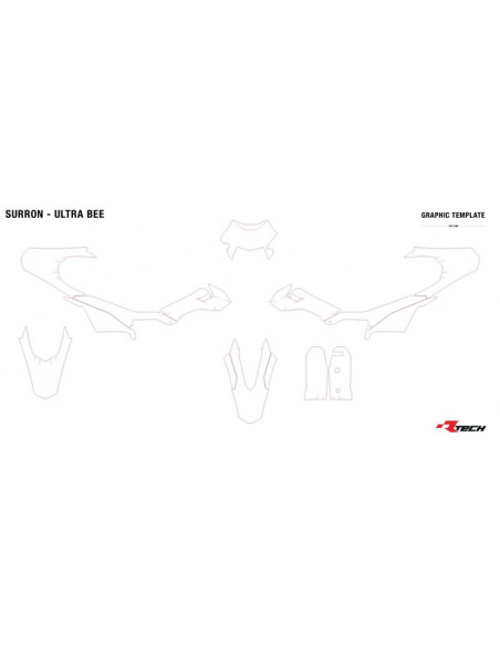 Kit plastique RACETECH - Replica 6 pièces