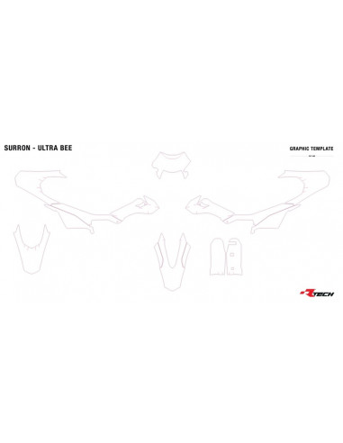 Kit plastique RACETECH - Replica 6 pièces