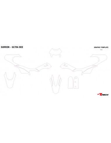 Kit plastique RACETECH - Replica 6 pièces