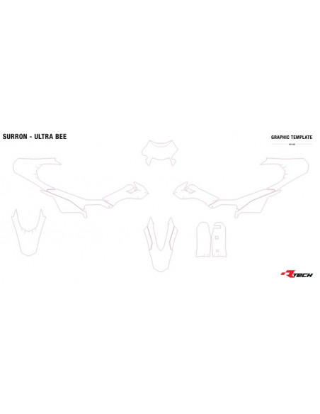Kit plastique RACETECH - Replica 6 pièces