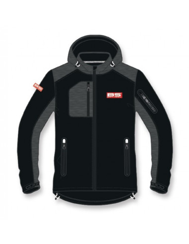 Veste softshell BS BATTERY Bs Factory - noir/gris taille S