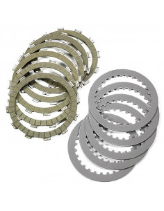 Kit disques garnis + lisses d'embrayage NEWFREN Standard