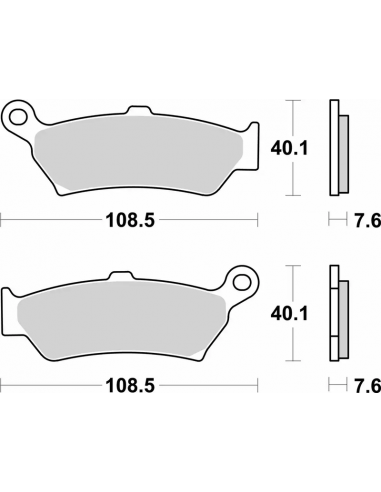 Plaquettes de frein BREMBO Off-Road métal fritté - 07BB43SP