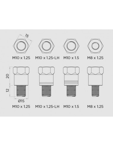 Kit adaptateur QUAD LOCK pour support de smartphone sur rétroviseur