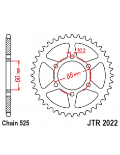 Couronne JT SPROCKETS acier standard 2022 - 525 2