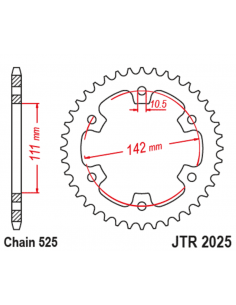 Couronne JT SPROCKETS acier standard 2025 - 525 2