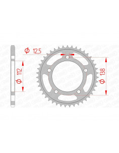 Couronne AFAM acier standard 10627 - 520