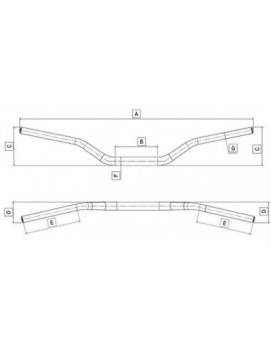 Guidon TOMASELLI HRN aluminium - Bas