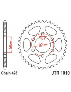 Couronne JT SPROCKETS acier 1010 - 430 2