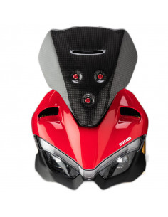 Couvercle de support de tachymètre LIGHTECH carbone - Ducati Streetfight V4 2