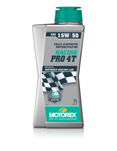 Huile moteur MOTOREX Racing Pro 4T - 15W50 10x1L