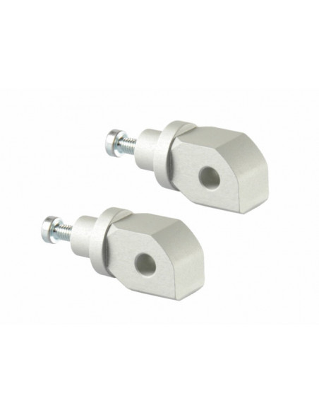 Supports de repose-pieds arrière LIGHTECH argent Triumph - FTP030SIL