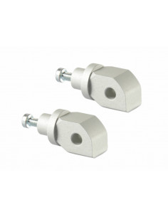 Supports de repose-pieds arrière LIGHTECH argent Triumph - FTP030SIL 2
