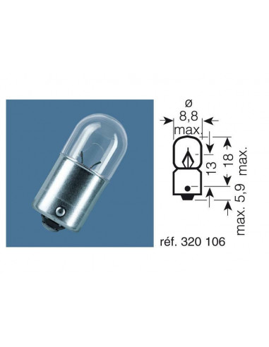 Ampoule OSRAM Original Line 12V 2W - x10