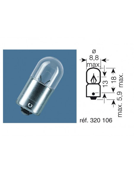 Ampoule OSRAM Original Line 12V 2W - x10