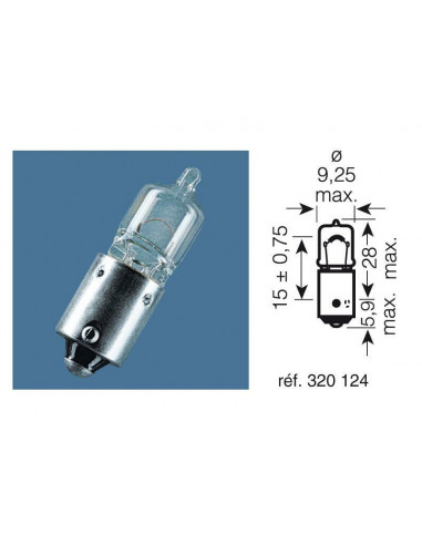 Ampoule OSRAM Original Line H6W 12V 6W - boîte de 10