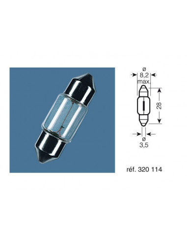 Ampoule OSRAM Original Line 12V 3,5W - x10