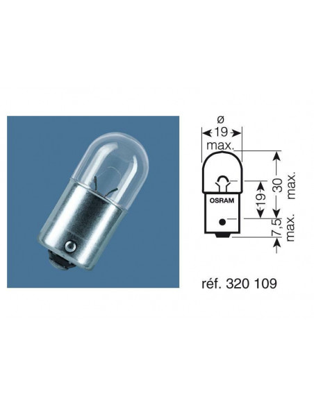 Ampoule OSRAM Original Line R5W 12V 5W - x10