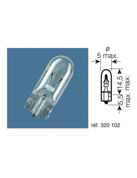 Ampoule OSRAM Original Line W2W 12V 2W - x10