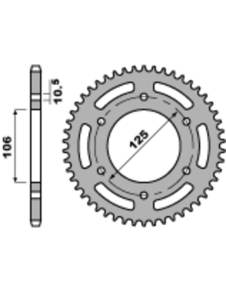 Couronne PBR acier standard 4530 - 520