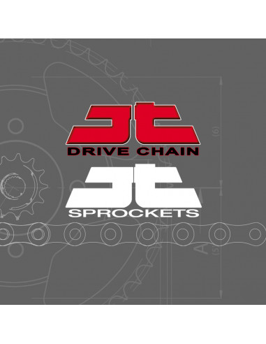 Kit chaîne JT/JT 525Z3 15/38 super-renforcée - couronne standard