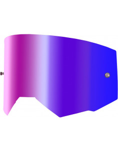 Écran FLY RACING avec fixation pour tear-off - écran rouge Iridescent fumé 2