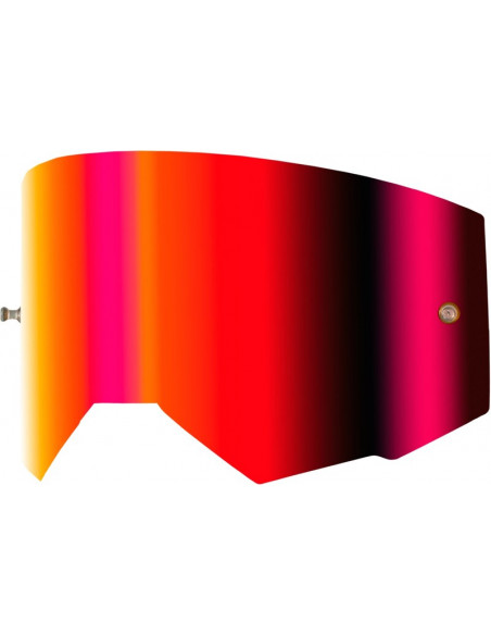 Écran FLY RACING avec fixation pour tear-off - écran rouge clair ambre