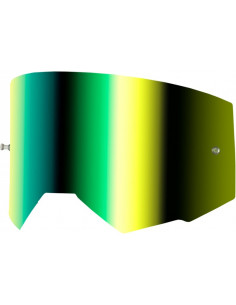 Écran FLY RACING avec fixation pour tear-off - écran iridescent vert fumé 2