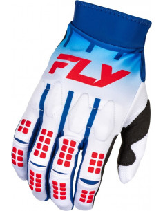 Gants FLY RACING Evolution DST - blanc/rouge/bleu