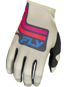 Gants FLY RACING Lite S.E. Vice - gris clair/rose/corail