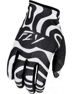 Gants FLY RACING Lite L.E. Abyss - blanc/noir