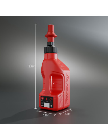 Bidon d'essence TUFF JUG blanc avec bouchon Ripper 1.25G/5L