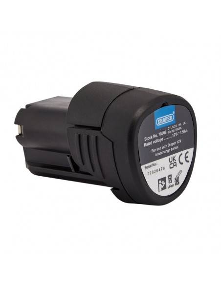 Batterie DRAPER Li-ion 12 V 1,5 Ah
