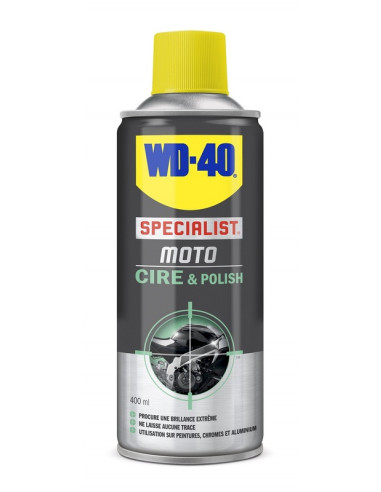 Cire et Polish WD 40 Specialist® Moto - Spray 400 ml