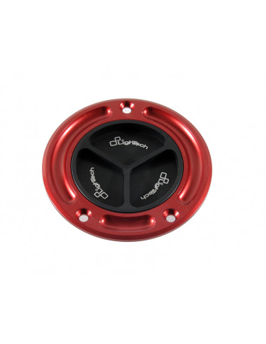 Bouchon de réservoir LIGHTECH à vis noir/rouge Honda CBR1000RR