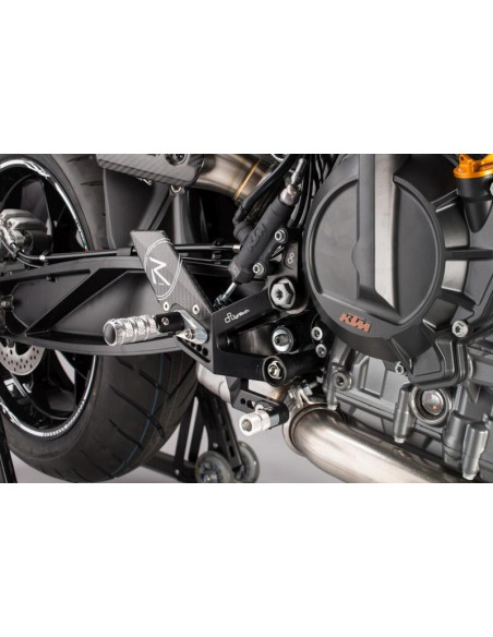 Commandes reculées fixe LIGHTECH selection standard noir KTM 790 Duke