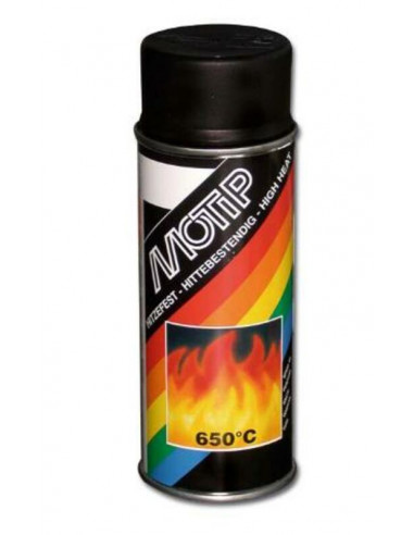 Peinture haute température MOTIP Noir - spray 400 ml