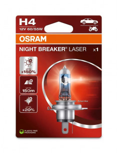 Ampoule OSRAM H4 Night Breaker Laser 12V 60/55W P43t-38 - à l'unité 2