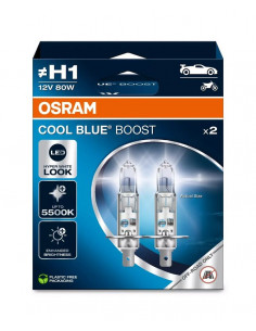 Ampoule OSRAM Cool Blue Boost H1 12V/80W - X2 2