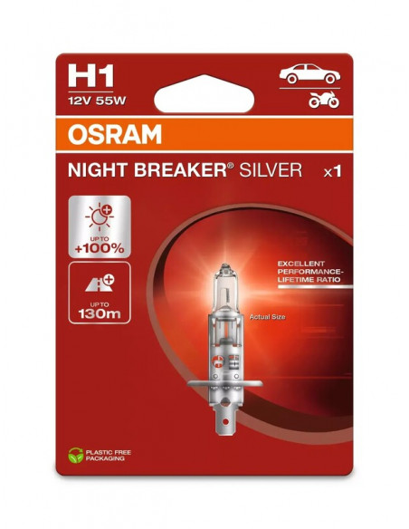 Ampoule OSRAM Night Breaker Silver H1 12V /55W - X1