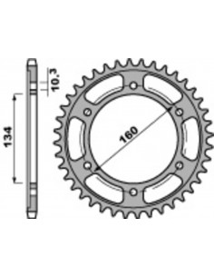 PBR Standard C45 Steel Rear Sprocket 4405 - 525