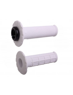 Revêtements universels ODI Lock-On semi-gaufré - blanc/noir 2