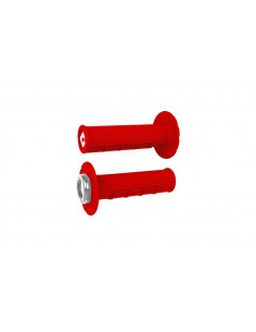 Rêvetements ODI ATV v2.1 Lock-On semi-gaufré - rouge/noir