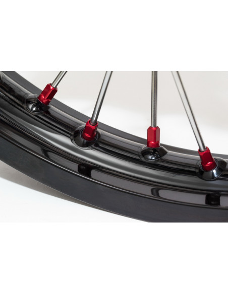 Jeu de têtes de rayons HAAN WHEELS - rouge