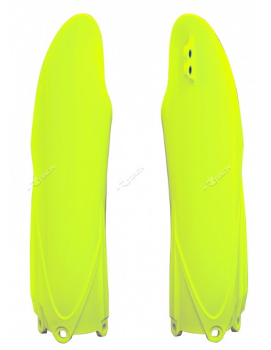 Protections de fourche RACETECH jaune fluo Yamaha