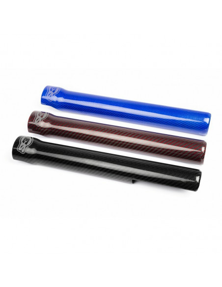 Protections de fourche S3 carbone/rouge